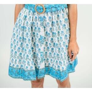 NEW VICTORIA DUNN callie dress capri dress in blue